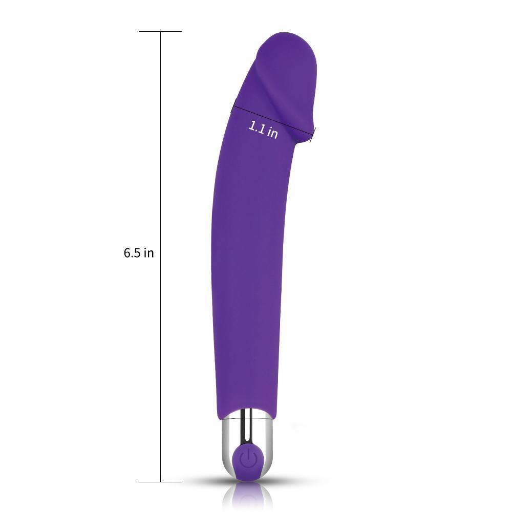 10 Modlu Şarjlı Dildo Vibratör - Rechargeable IJOY Silicone Dildo