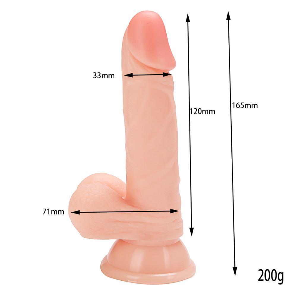 HALE Dildo Gerçekçi Et Dokusunda Realistik Penis 16.5 CM