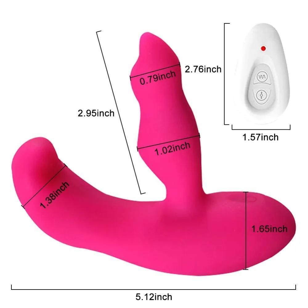 IRMA Kablosuz Kumandalı G-Spot ve Klitoris Uyarıcı 2 in 1 Lay-On Vibratör