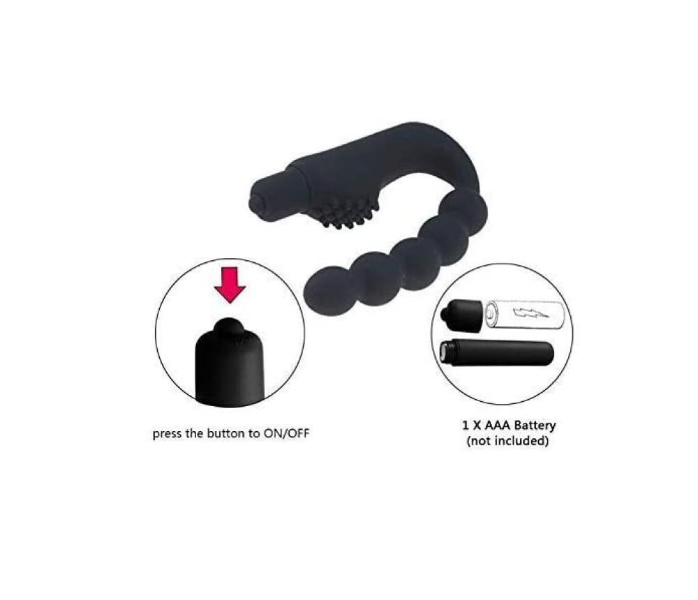 KNOB Silikon 10 Fonksiyonlu Boğumlu Klitoris ve G-Spot Uyarıcı 2 in 1 Vibratör