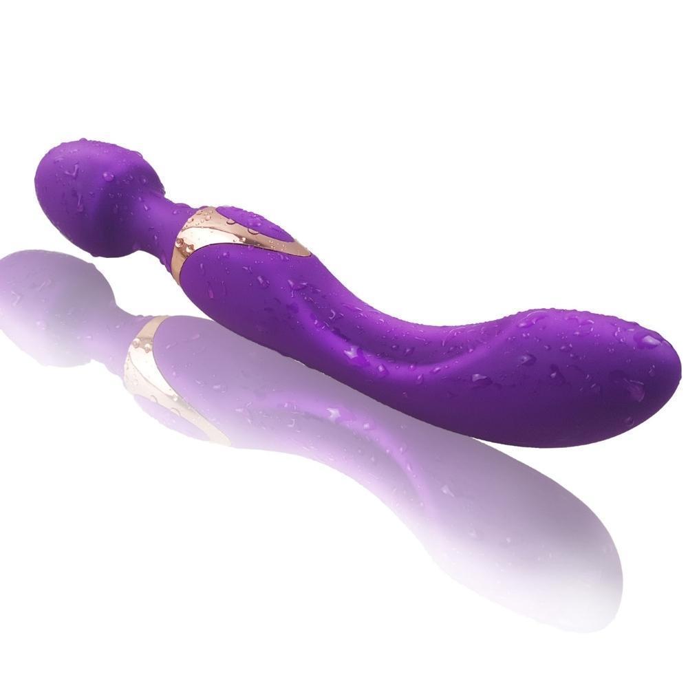 LOVE Çift Taraflı Ultra Yumuşak ve Güçlü Titreşimli Masaj Wand Dildo Vibratör