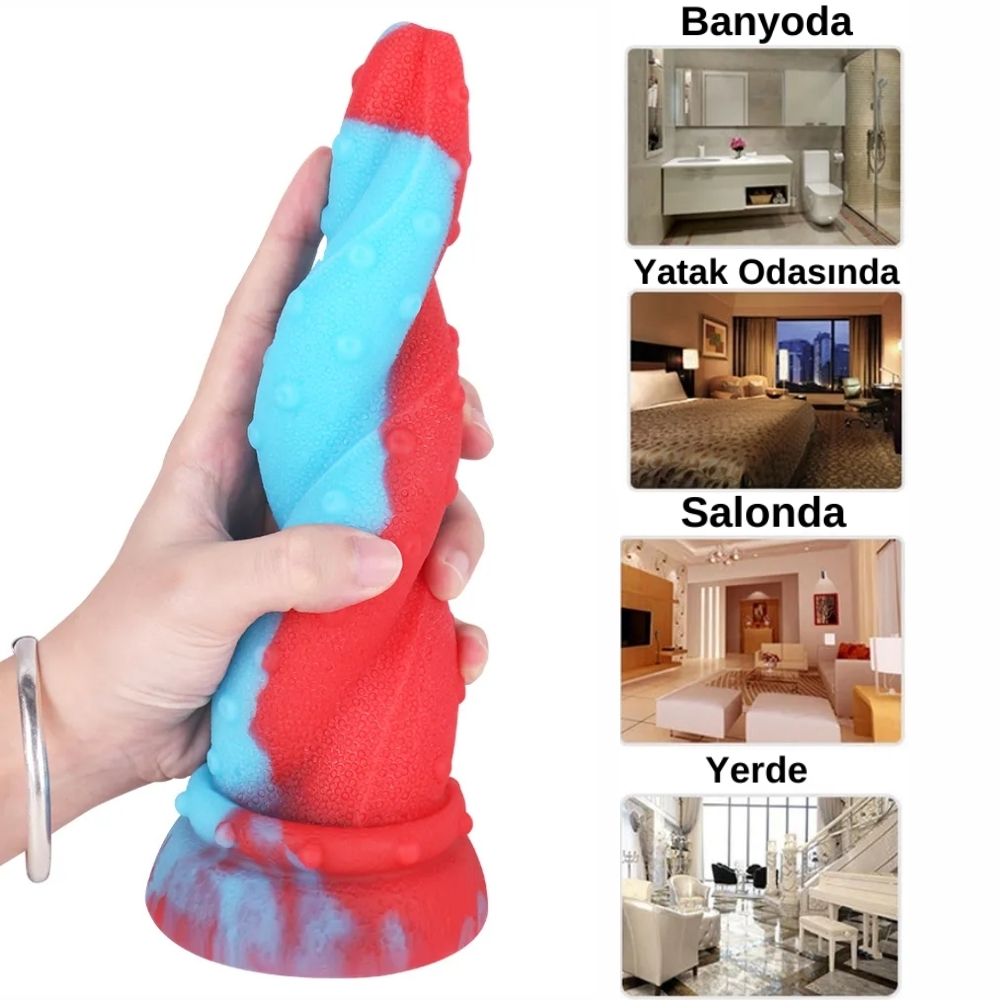 MYST COLOR Dildo Octopus Monster Yumuşak Kalın Realistik Yapay Penis