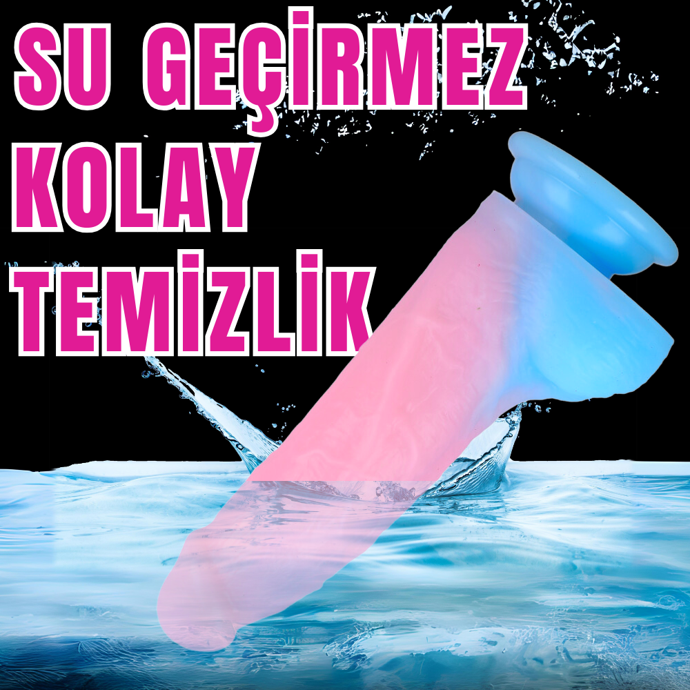 NEON ELITE Glow in the Dark - Karanlıkta Parlayan Dildo Ultra Yumuşak Realistik Yapay Penis