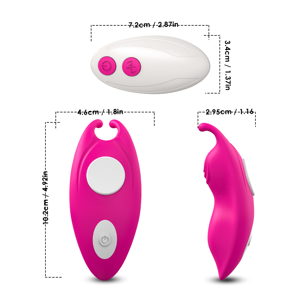 PRIME TOYS Ava Telefon Kontrollü Manyetik Klipsli Sessiz Giyilebilir Klitoris Uyarıcı Mini Vibratör