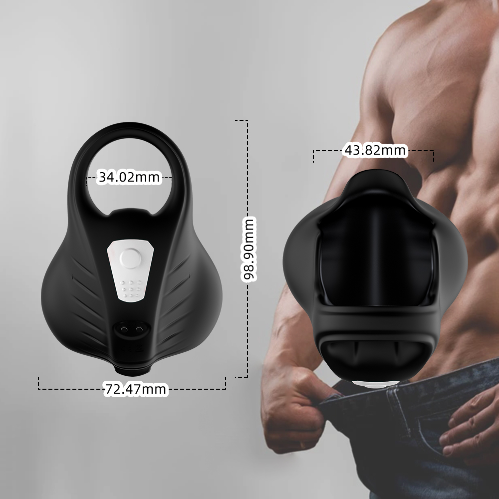 PRIME TOYS Lock Şarjlı Kablosuz Kumandalı Testis Masaj Vibratörü Güçlü Titreşimli Penis Yüzüğü