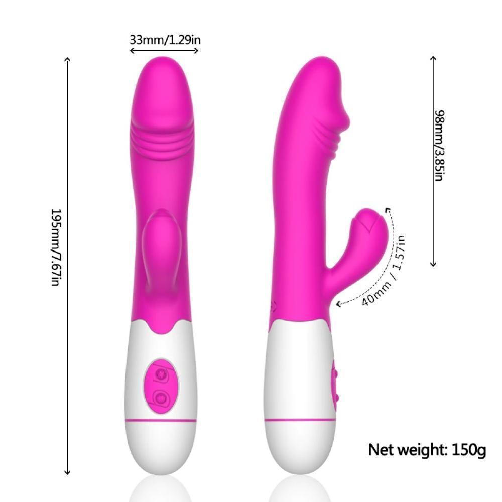 SNAPPY Klitoris ve G-Spot Uyarıcı 2 in 1 Rabbit Vibratör