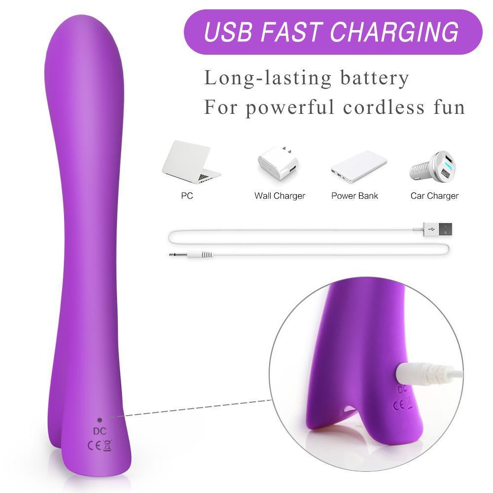 TOP Anal ve G Nokta Uyarıcı Su Geçirmez Wand Massager Vibratör Dildo