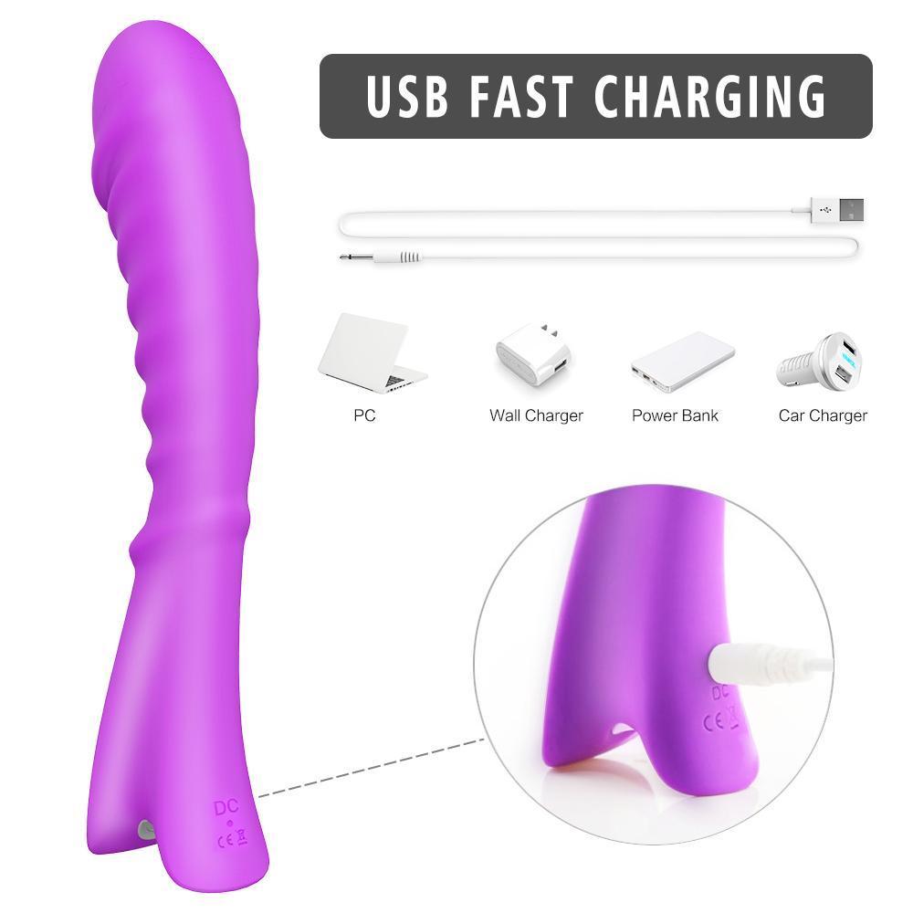 TOPI Anal ve G Nokta Uyarıcı Su Geçirmez Wand Massager Vibratör Dildo