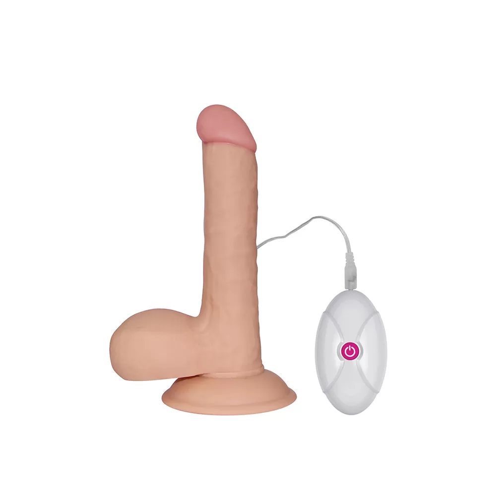 19 CM Geliştirilmiş Doku Ultra Yumuşak Titreşimli Realistik Penis - The Ultra Soft Dude