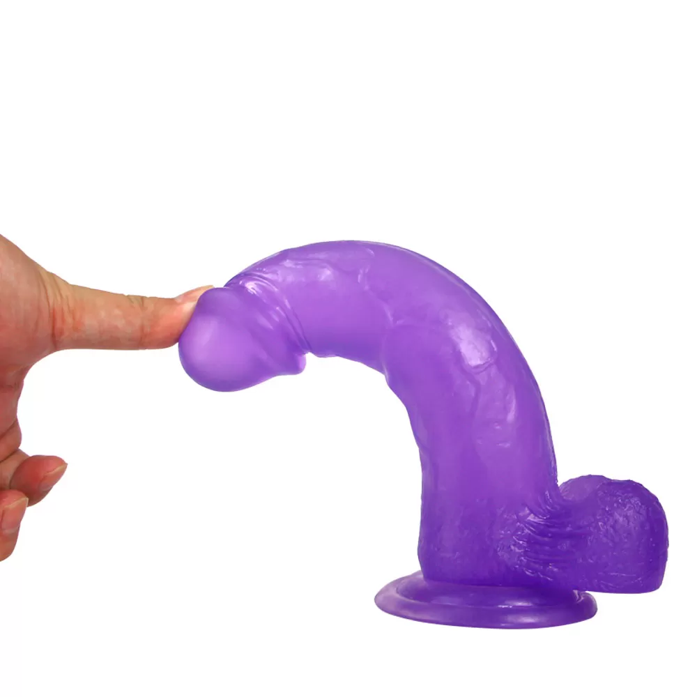 20 CM Jel Dokulu Yumuşak Dildo Penis - Jelly Studs Crystal Dildo Large