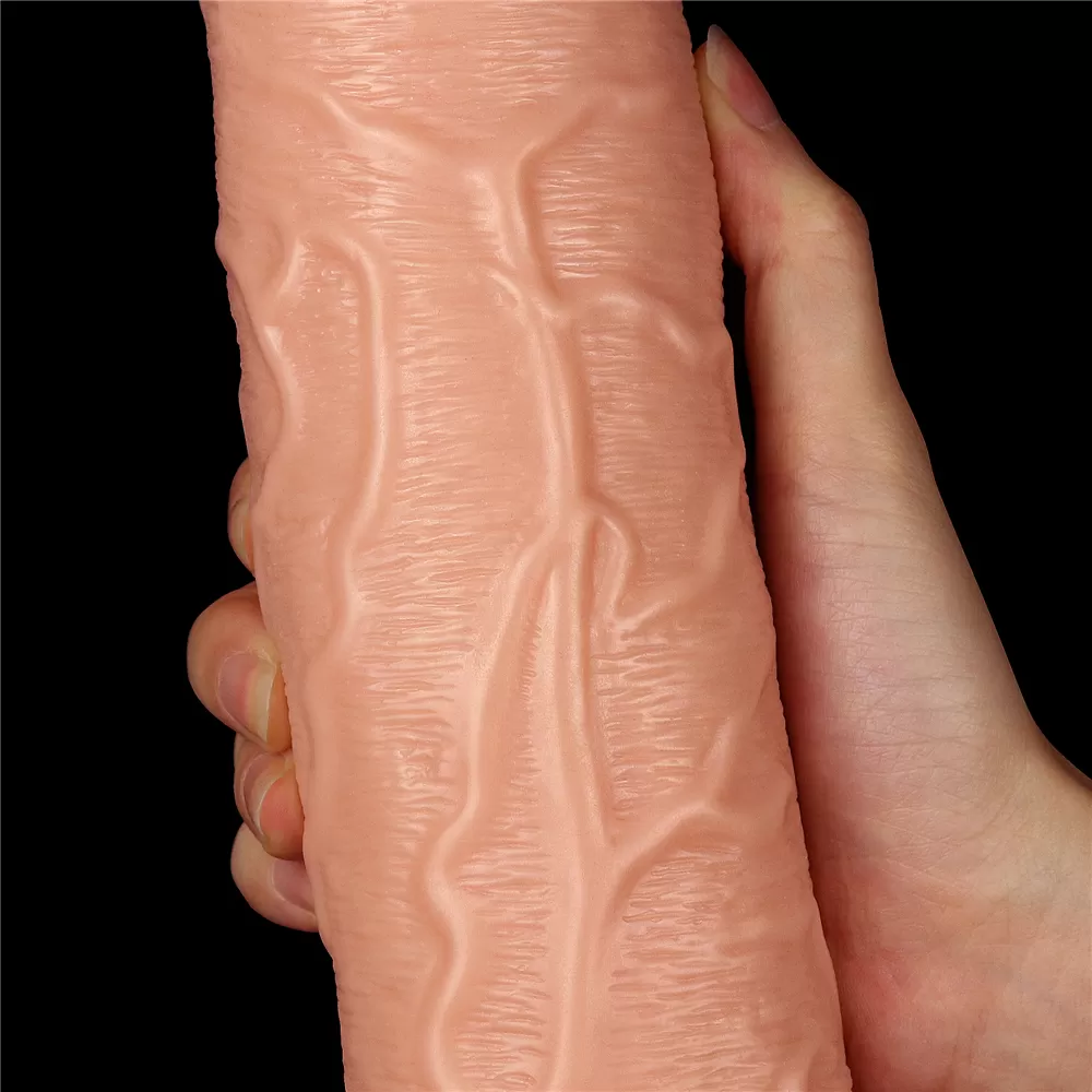 28 CM Fisting Gerçekçi Kalın Anal Titreşimli Dildo - Realistic Long Vibrating Dildo