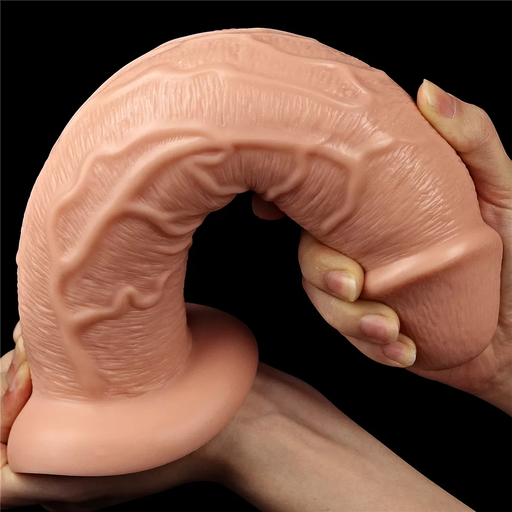 28 CM Fisting Gerçekçi Kalın Anal Titreşimli Dildo - Realistic Long Vibrating Dildo