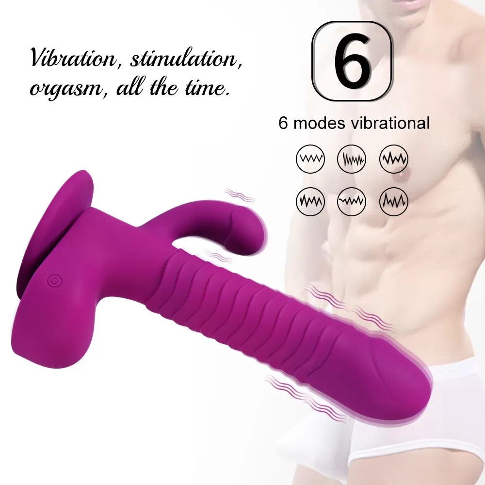 AUGUS İleri Geri ve 360° Dönebilen Rotasyonlu Klitoris ve G-Spot Uyarıcı Sex Makinesi Dildo Vibratör