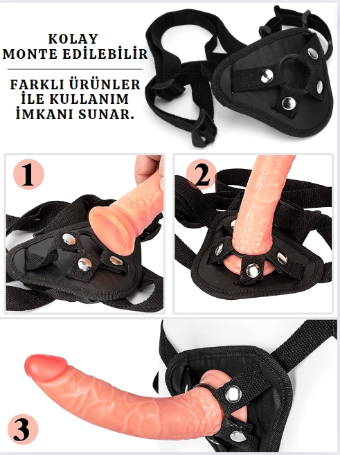 Belden Bağlama Özel Deri Penis Kemeri