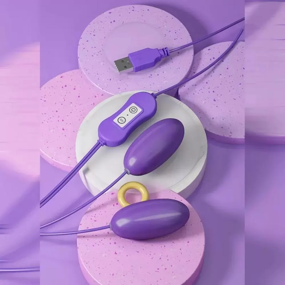 BRIGHT Double Vibrating Eggs Usb Girişli Kegel Egzersiz Vajina Anal Orgazm Topu