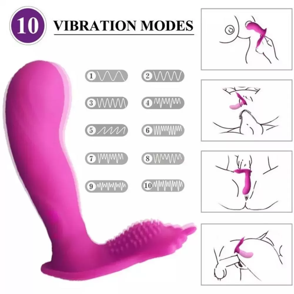 CROWN WEAR G-Spot ve Klitoris Uyarıcı Külot İçi Giyilebilir 2 in 1 Vibratör