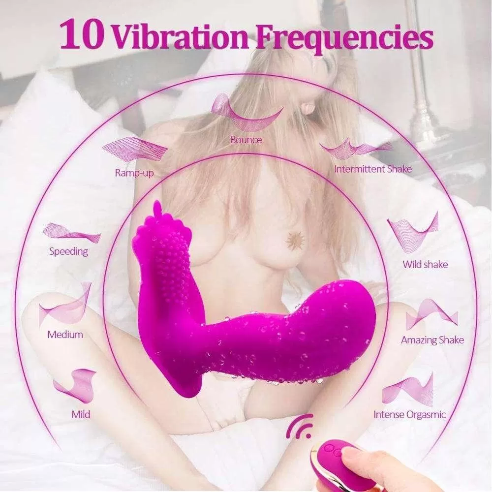 CROWN WEAR G-Spot ve Klitoris Uyarıcı Külot İçi Giyilebilir 2 in 1 Vibratör