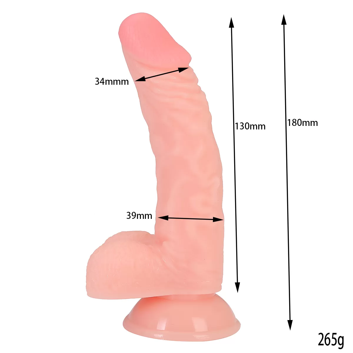 DANIEL Dildo Gerçekçi Et Dokusunda Realistik Penis 18 CM