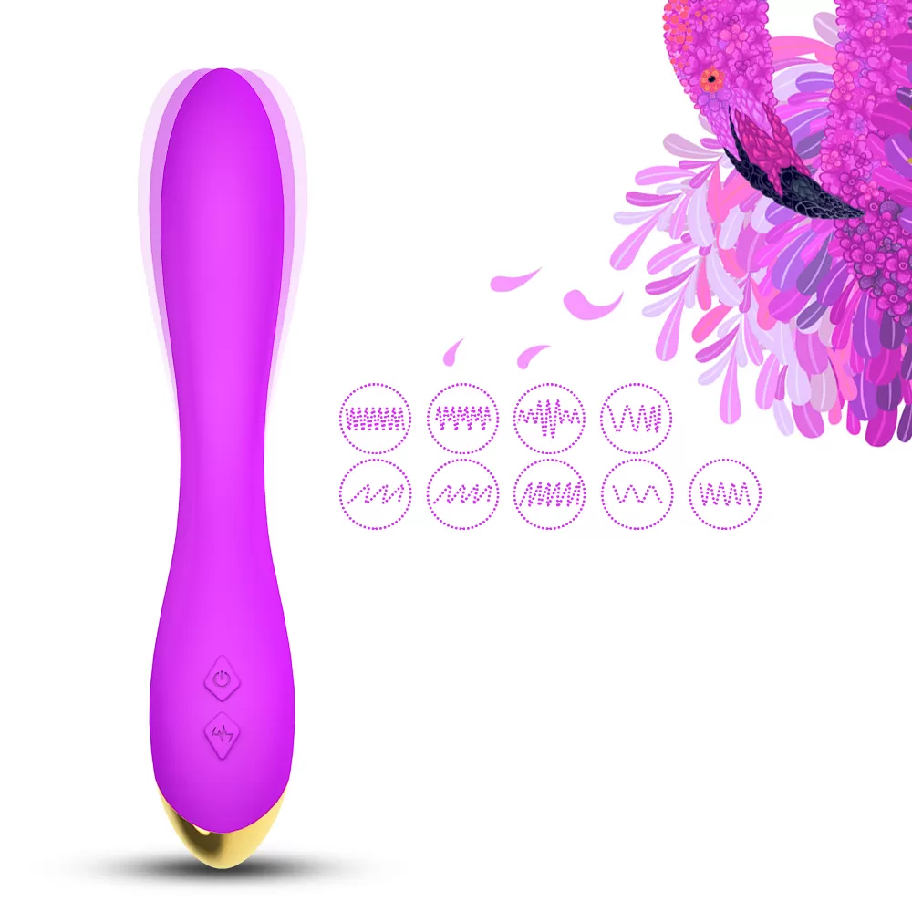 PRIME TOYS Flamingo Şarjlı Esnek G Spot Uyarıcı Çok Açılı Vibratör - Mor