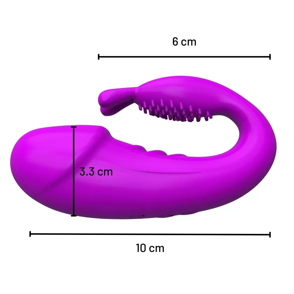 FLIER Kablosuz Kumandalı Şarjlı Giyilebilir 2 in 1 Rabbit Mini Vibratör