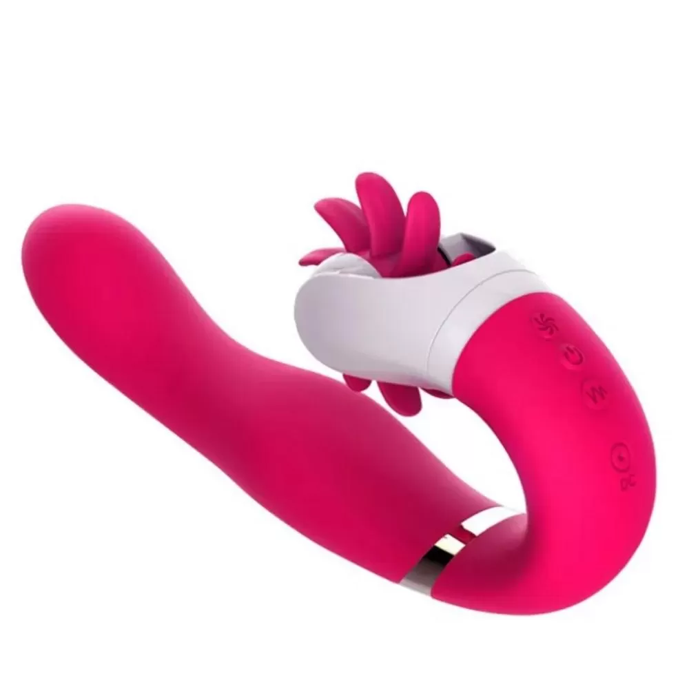 FLIRT Dönebilen Dil Klitoris Uyarıcı ve G-Spot Uyarıcı 2 in 1 Vibratör