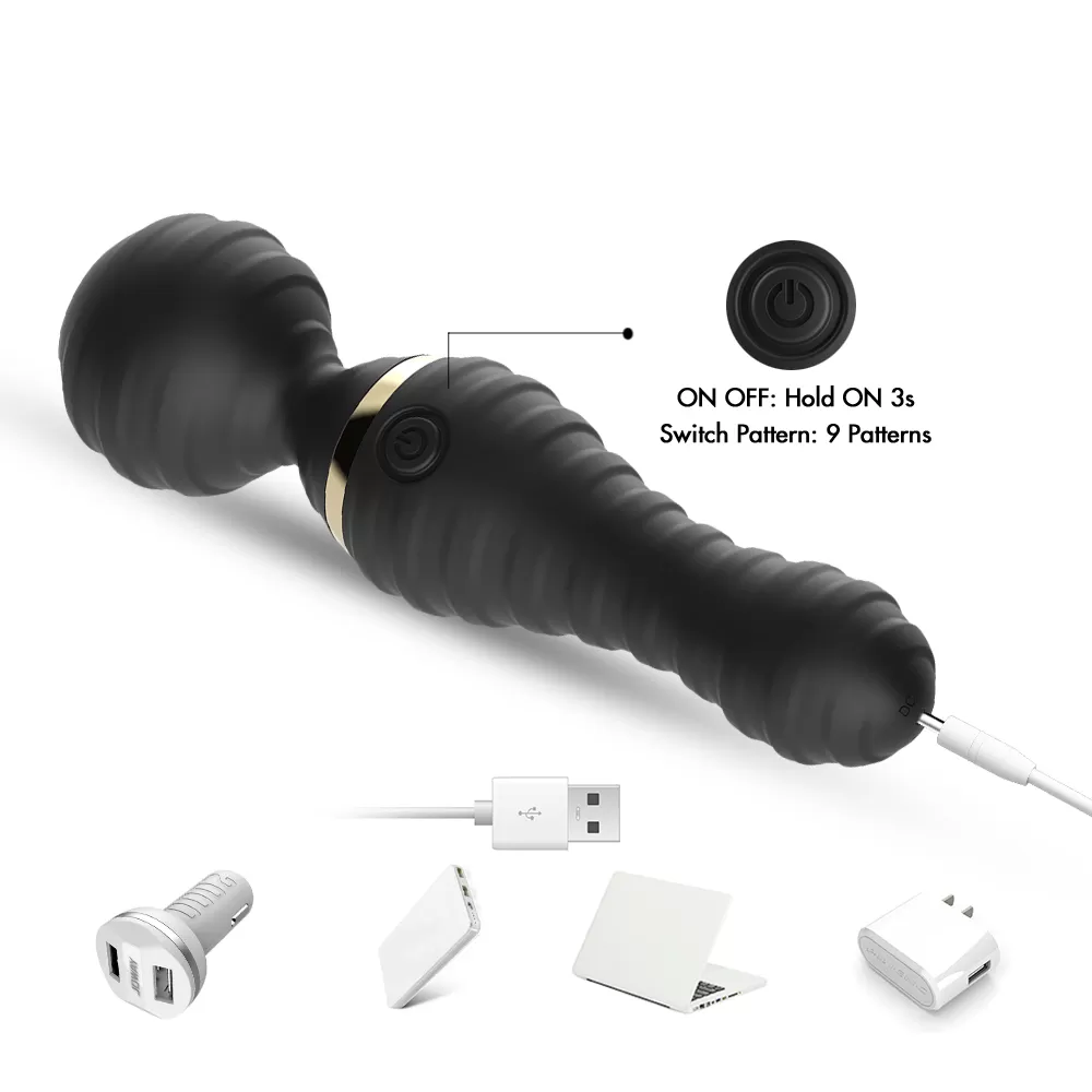 PRIME TOYS Freexa 360° Dönebilen Esnek Kafalı Magic Wand Massager Orgazm Masaj Vibratör