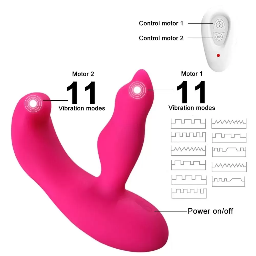 IRMA Kablosuz Kumandalı G-Spot ve Klitoris Uyarıcı 2 in 1 Lay-On Vibratör