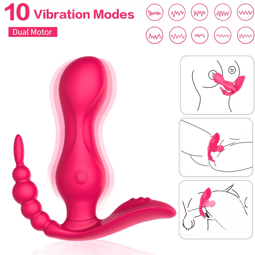 JAIN Kablosuz Kumandalı G-Spot Anal ve Klitoris Uyarıcı Külot İçi Giyilebilir 3 in 1 Vibratör