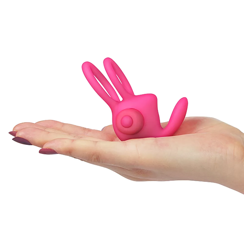 Klitoris Uyarıcı Titreşimli Silikon Penis Halkası Pembe - Power Clit Duo Silicone Cockring