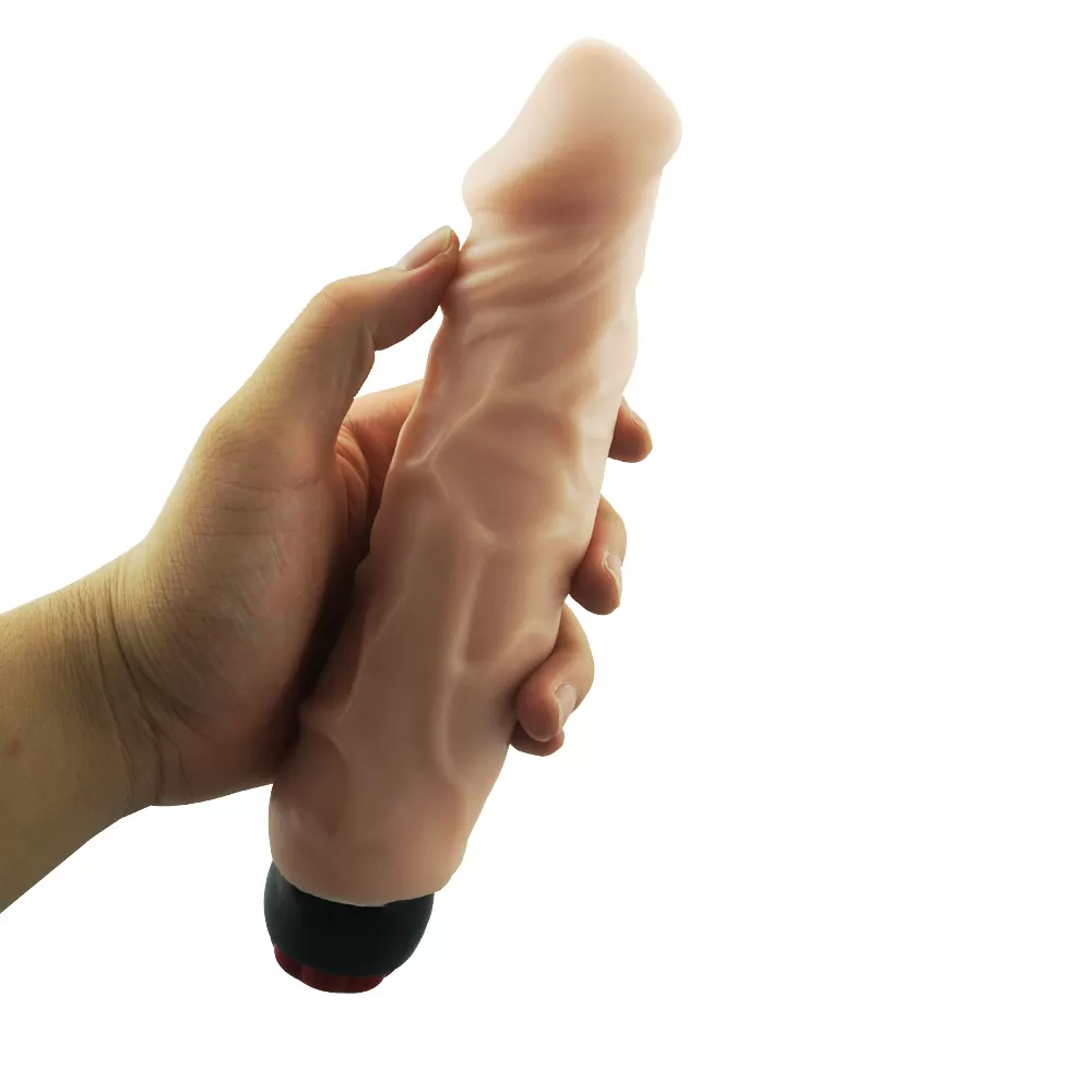 Ultra Gerçekçi Dokulu Güçlü Titreşimli Klasik Kalın Realistik Vibratör Penis 24 CM