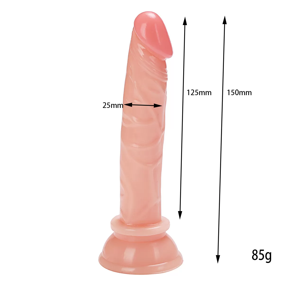 MILES Dildo Gerçekçi Et Dokusunda Testissiz Realistik Anal Penis 15 CM