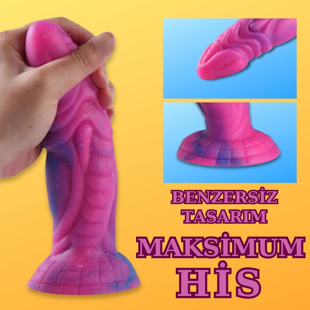 MYST COLOR Dildo Dragon Monster Starry Yumuşak Kalın Realistik Yapay Penis