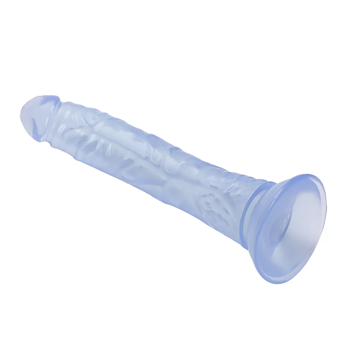 PRETTY BOY Dildo Jel Dokulu Testissiz Yumuşak Penis 20 CM - Blue