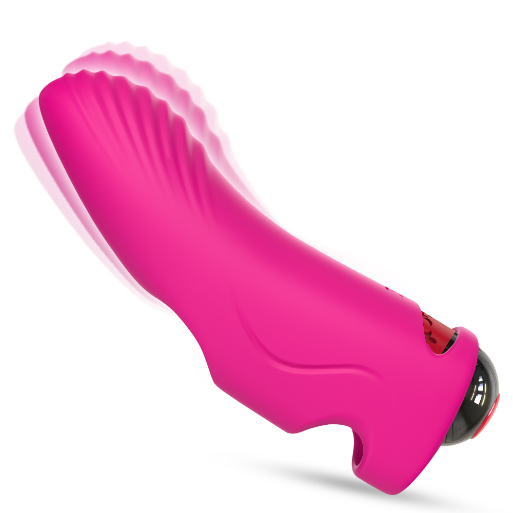 PRIME TOYS Aurora Şarjlı G Nokta ve Klitoris Uyarıcı Parmağa Takılabilir Mini Vibratör - Pembe