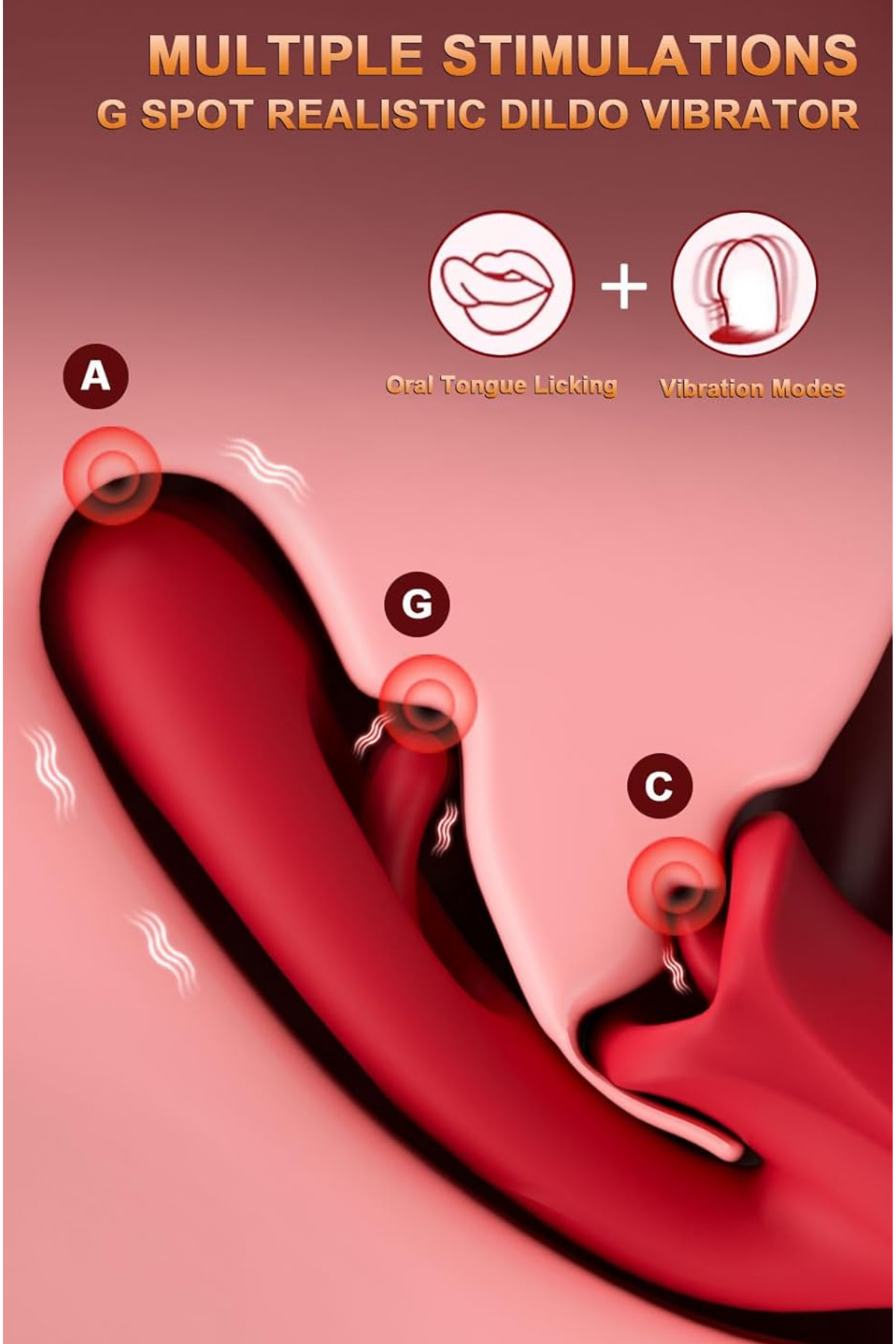 Şarjlı Klitoris G Nokta Uyarıcı Çırpma ve Dil Dudak Hareketli Güçlü Titreşimli 2 in 1 Oral Vibratör