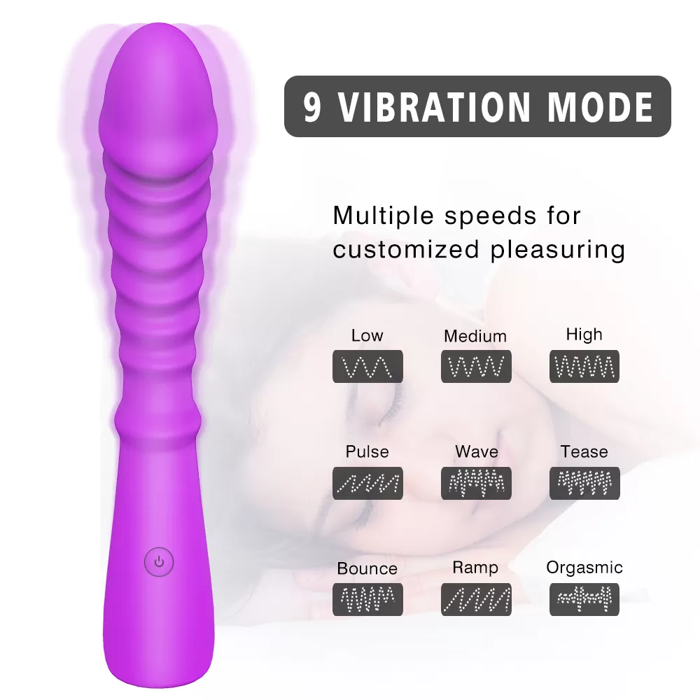 TOPI Anal ve G Nokta Uyarıcı Su Geçirmez Wand Massager Vibratör Dildo