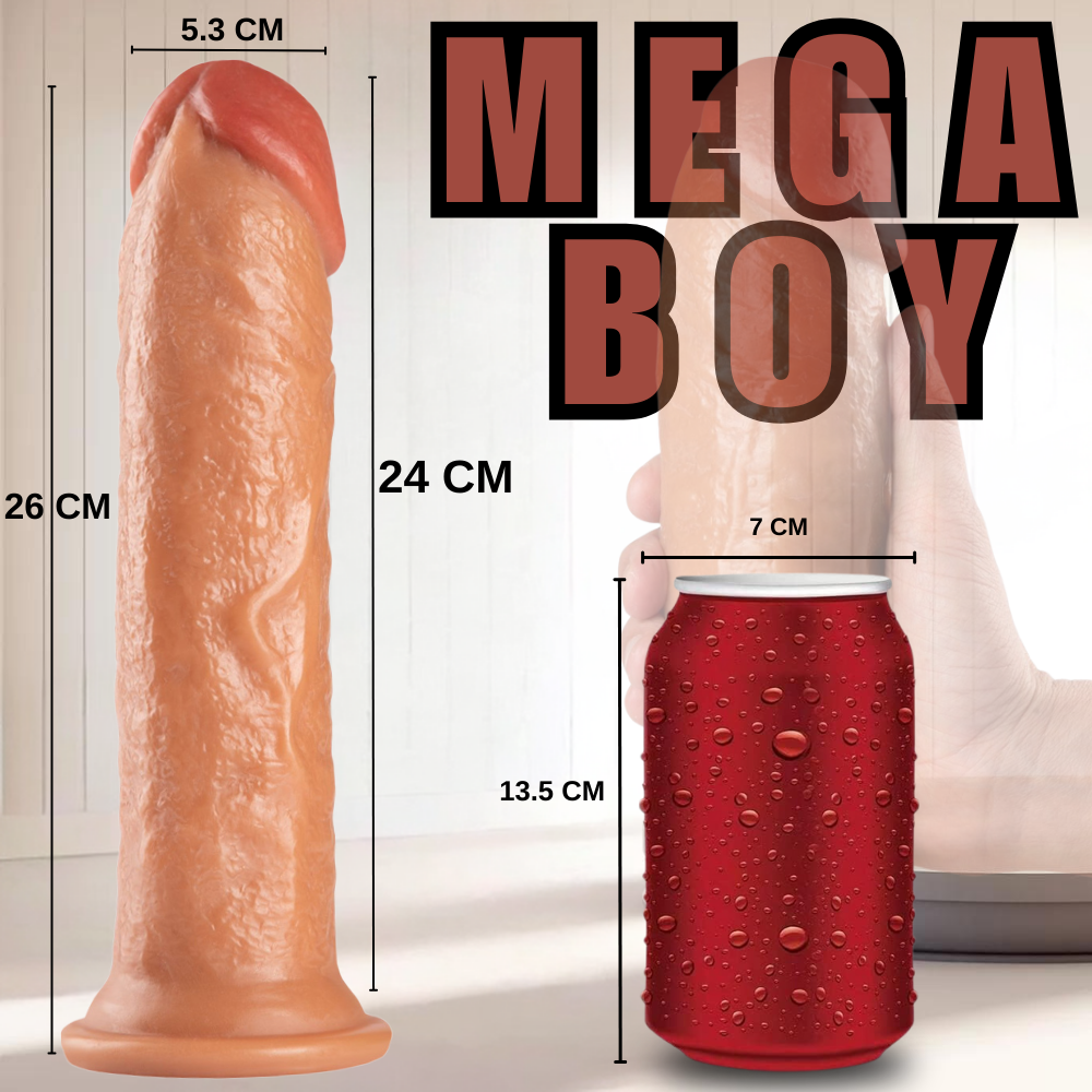 UNIQUE XXL Realistik Dokuda Dev Dildo Testissiz Çok Kalın Gerçekçi Yapay Penis 26 CM