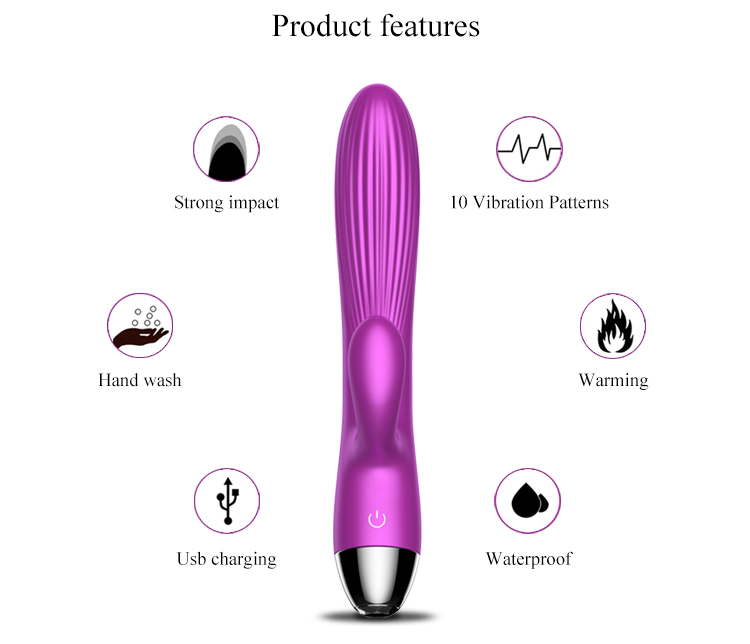 X7 - Şarjlı Akıllı Isıtmalı ve Manyetik İleri Geri Hareketli Güçlü Titreşimli G-Spot ve Klitoris Uyarıcı 2 in 1 Vibrator